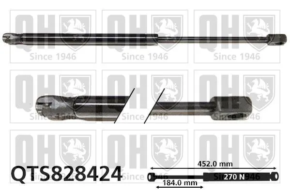 Gasfjäder till baklucka QUINTON HAZELL QTS828424