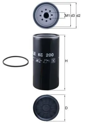 Bränslefilter MAHLE KC 200