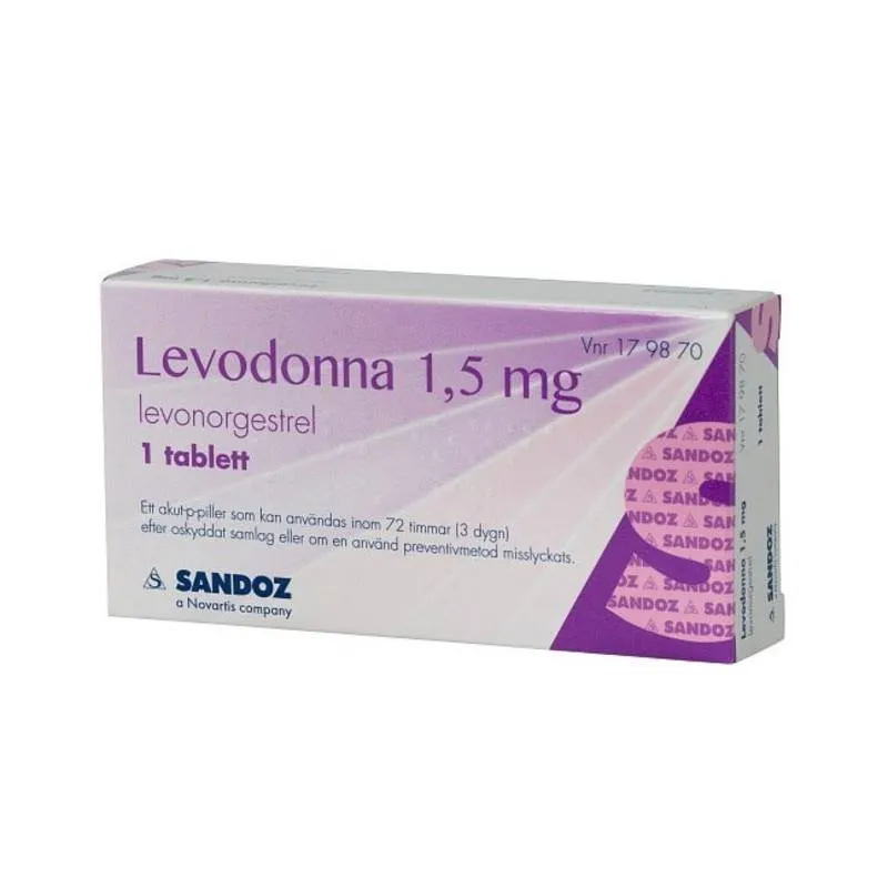 Levodonna 1,5 mg - Akut dagen efter p-piller