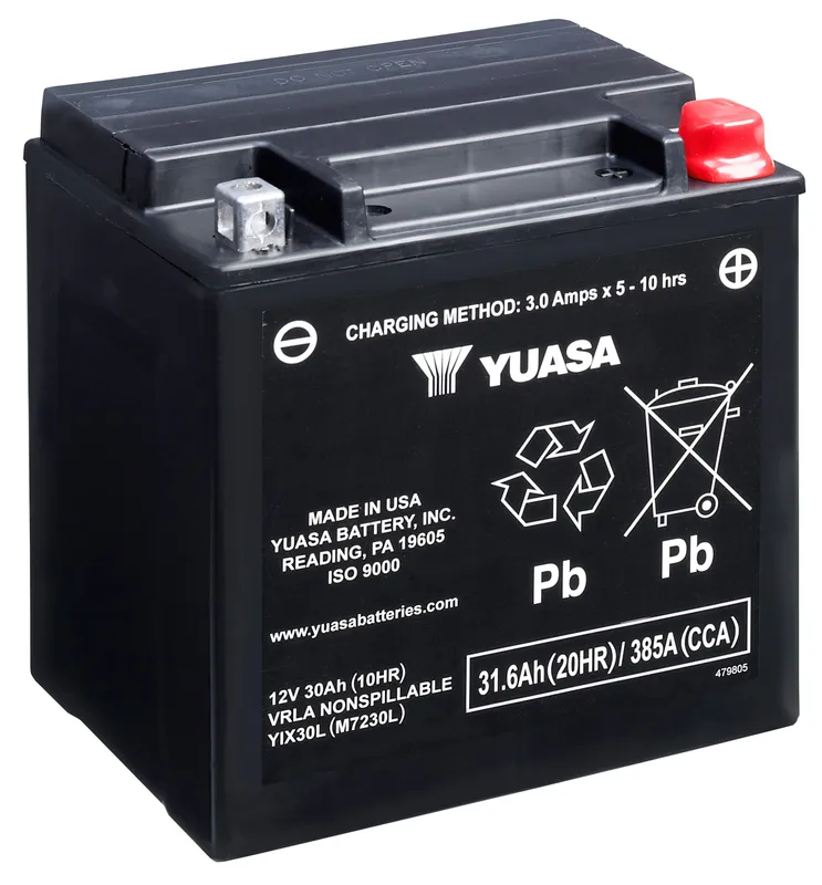 Yuasa YIX30L-BS Startbatteri 12V, 31,6 Ah