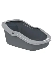PeeWee EcoMinor kattlåda, antracitgrå/ljusgrå
