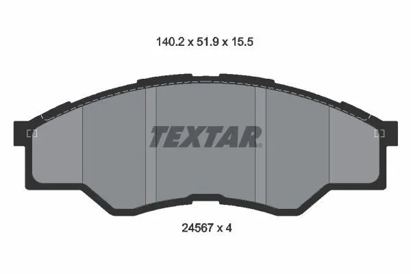 Bromsbelägg TEXTAR 2456701