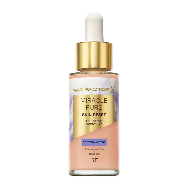Max Factor Miracle Pure 2In1 Skin Reset Serum Foundation 01 Fair - 30 ml