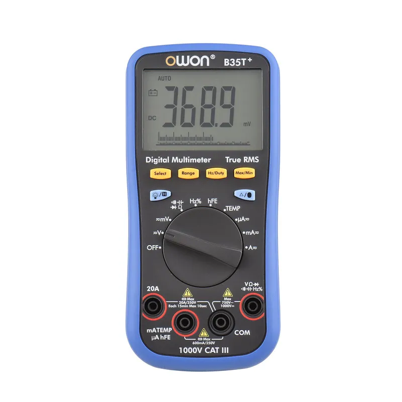 OWON B35T+ Digital BT Multimeter med Offline-inspelning 6000 Räknesteg True RMS Automatiskt mätområde Elektrisk