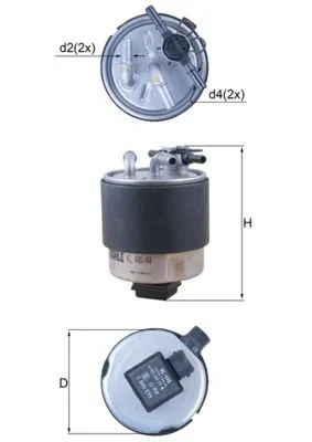 Bränslefilter MAHLE KL 440/44