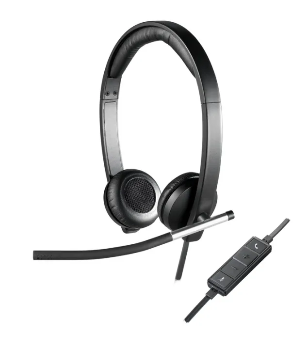 Logitech H650e 5-pack Stereo Usb-a Silver, Svart