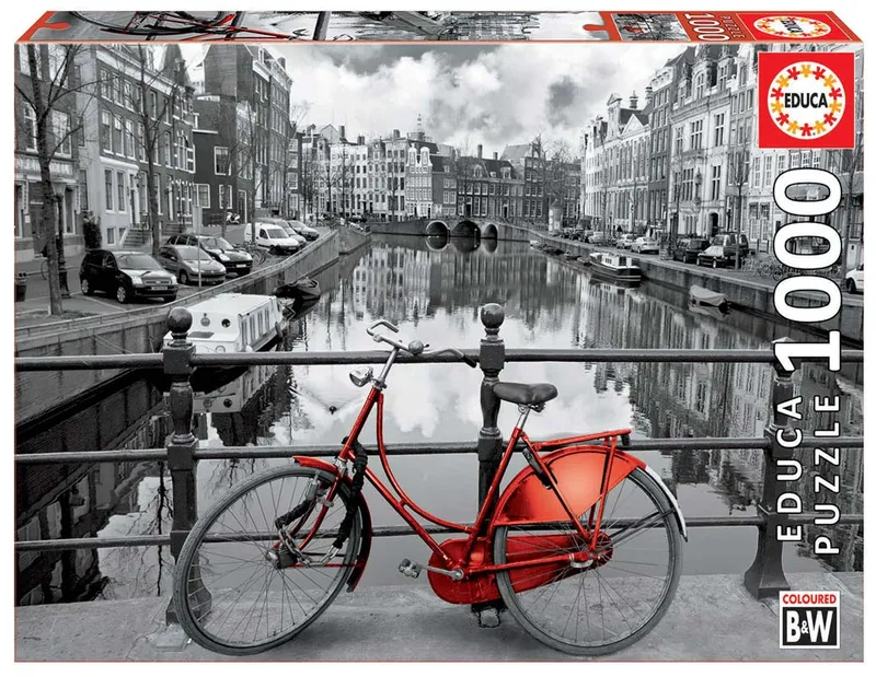 Educa Black&White Pussel – Amsterdam 1000 Bitar