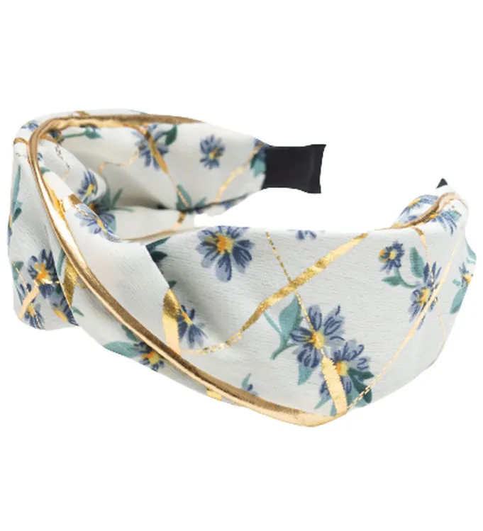 Little Wonders Diadem - Lily - Vit Blommig/Guld