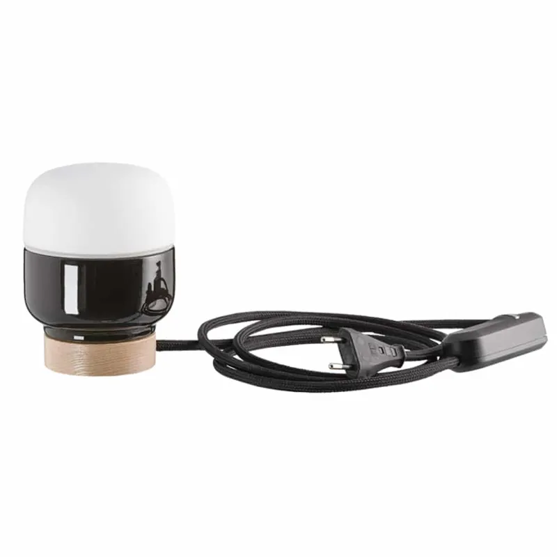 IFÖ Electric Ohm bordslampa 100 matt opal H130 svart