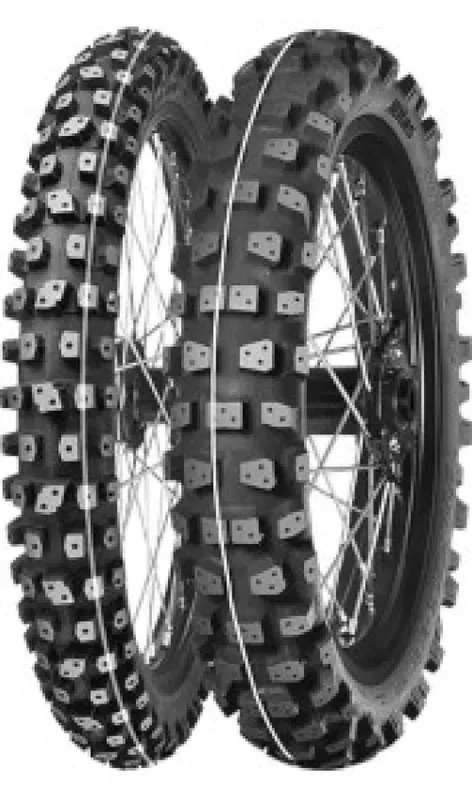 Mitas Terra Force-EX HT ( 90/100-16 TT 51M Bakhjul, Gummiblandning Ice, weiss )