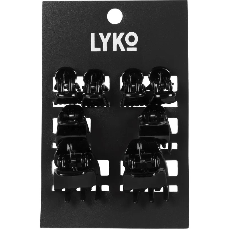 By Lyko Hair Clips 8 pcs Black