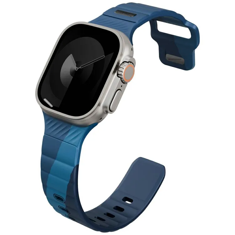 UNIQ Stride De Rubber-armband till Apple Watch 49/46/45/44mm storm