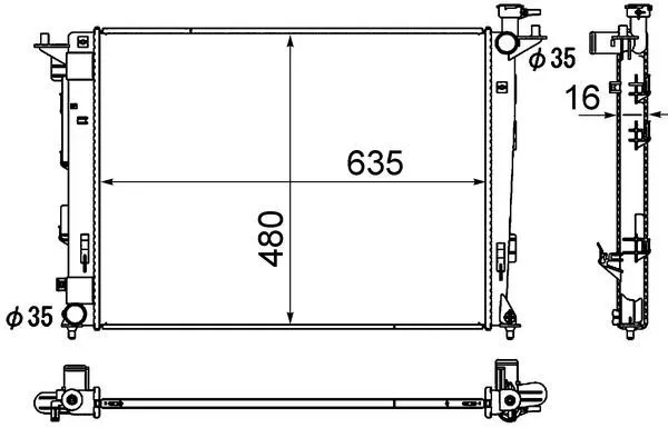 Kylare MAHLE CR 1891 000S