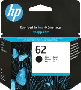 HP 62 svart original bläckpatron