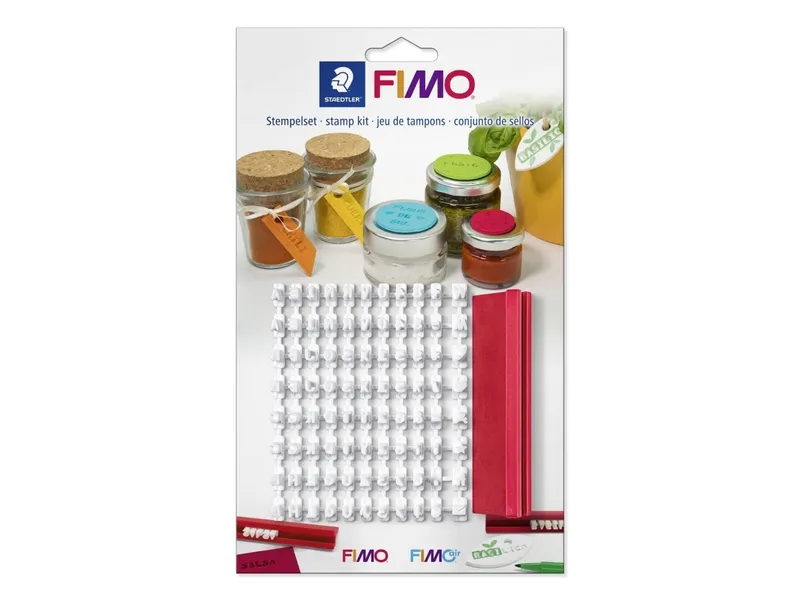 FIMO Stämpelsats för lera 88 tecken Staedtler