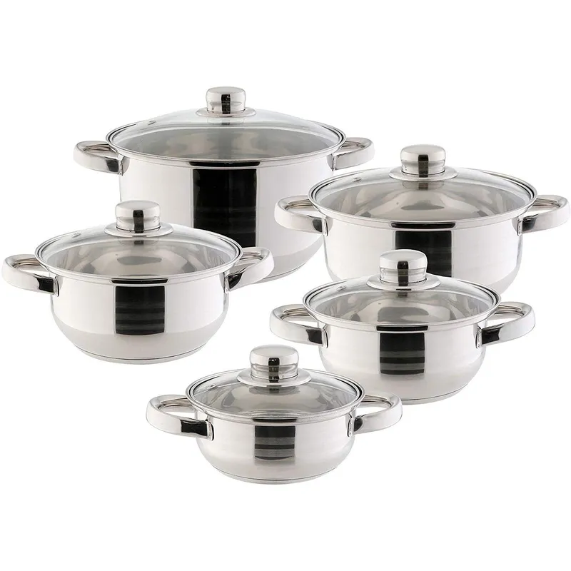 Kastrullset, 5 Kokkärl – Silver