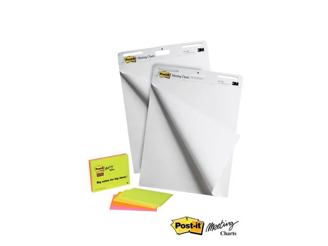 Blädderblock POST-IT 63,5×77,5cm 2/fp