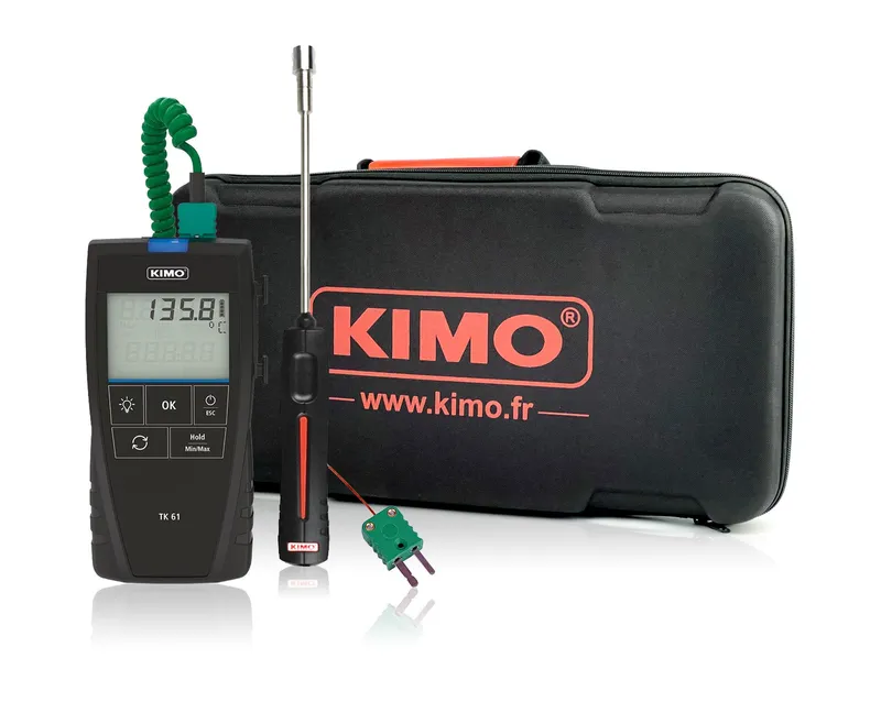 Sauermann Kimo TK61 Termometer set med batteri och yt- och trådgivare