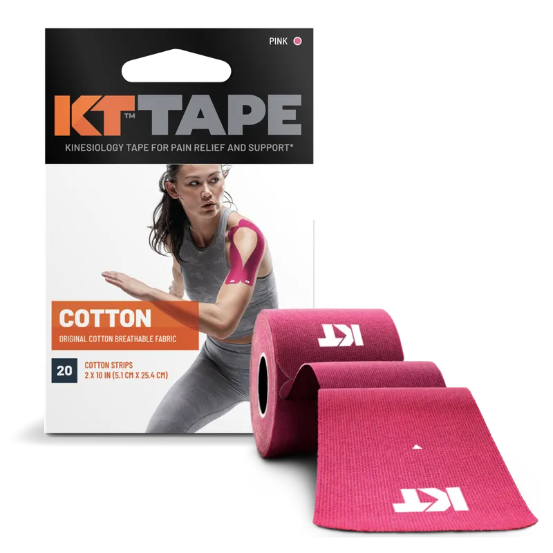 KT Tape Kinesiotejp i bomull (20×25 cm) - Pink