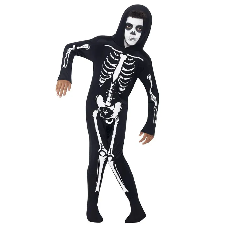 Smiffys Maskeradkläder – Skeleton – Svart/Vit
