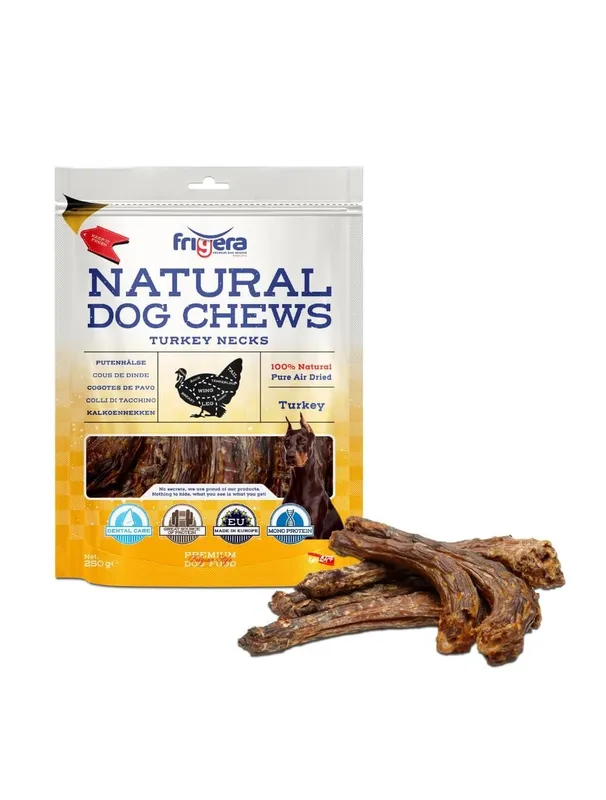 Frigera frigera natural dog chews kalkonhalsar 250gr