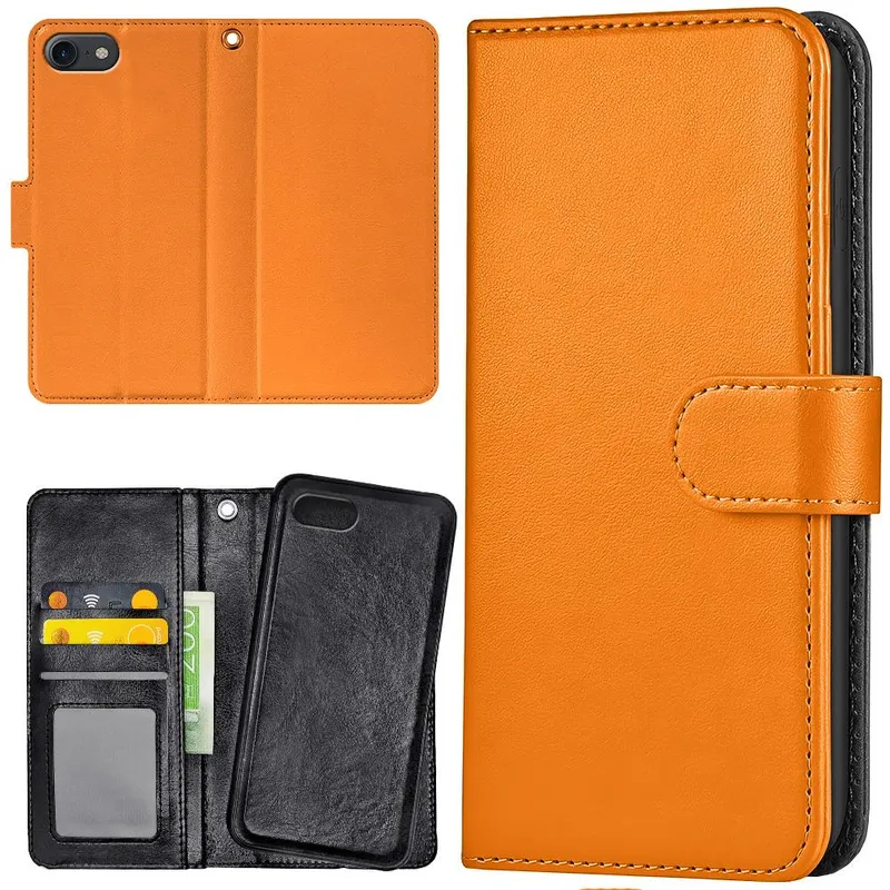 iPhone 7/8/SE – Plånboksfodral/Skal Orange