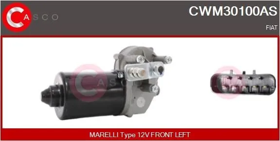 Vindrutetorkarmotor CASCO CWM30100AS