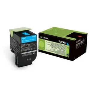 Toner LEXMARK 70C2XC0 702XC 4K cyan