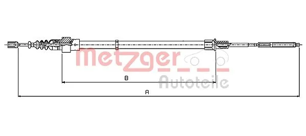 Handbromsvajer METZGER 10.7137