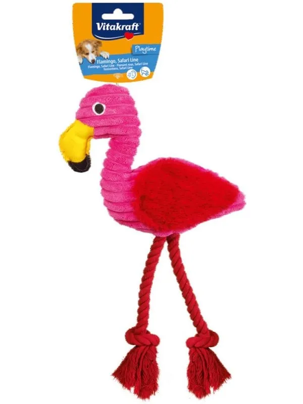 Vitakraft vitakraft safari flamingo leksak för hundar 30 cm