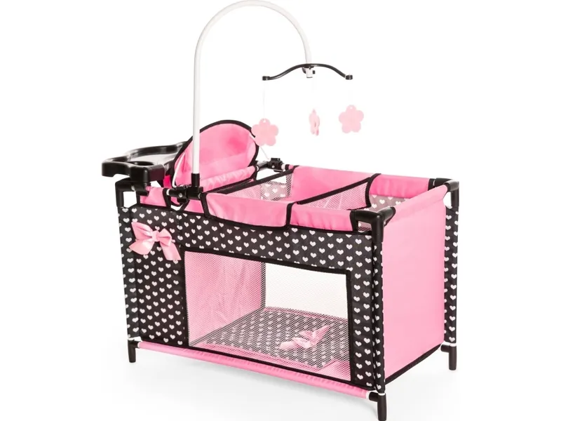Bayer Design Docksäng Multi, Svart/Rosa