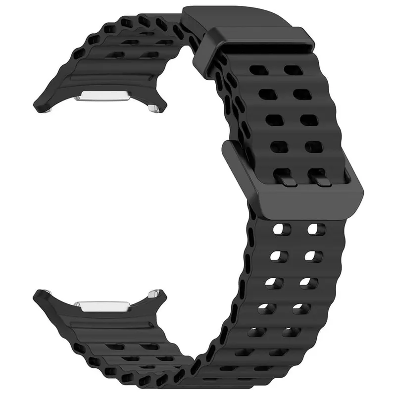 Silikonarmband till Samsung Galaxy Watch Ultra 47mm – Svart