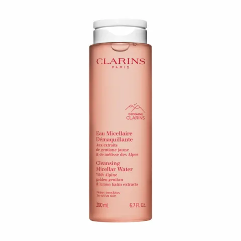 Clarins Cleansing Micellar Water 200ml Gentle Cleanser For All Skin Types