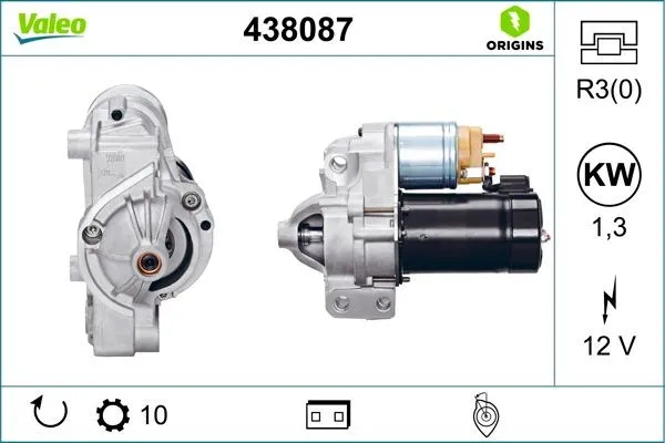 Startmotor VALEO 438087