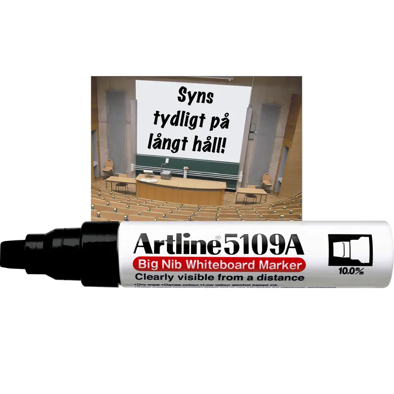 Whiteboardpenna ARTLINE 5109A sned svart