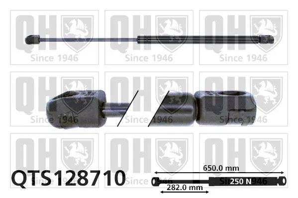 Gasfjäder, motorhuv QUINTON HAZELL QTS128710