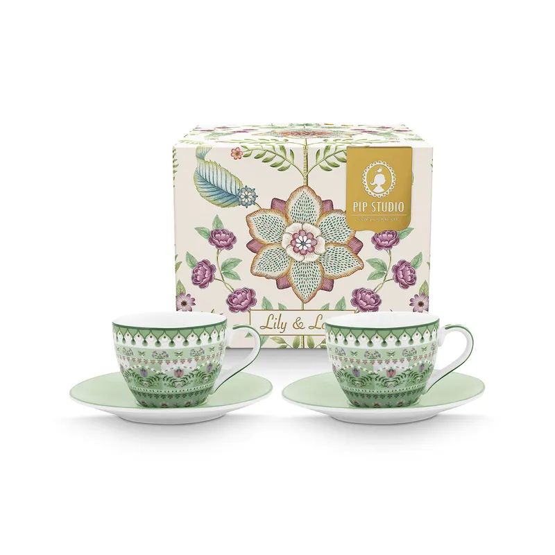 PIP Studio Lily & Lotus espressokopp 120 ml 2-pack