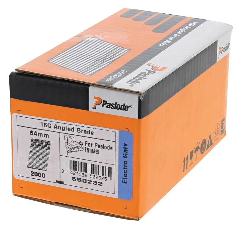 Paslode 650232 Dyckert AF16 FZB, 2000-pack 64 mm
