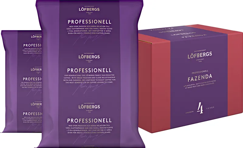Kaffebönor Löfbergs Professional Fazenda Rainforest Alliance, 1 kg