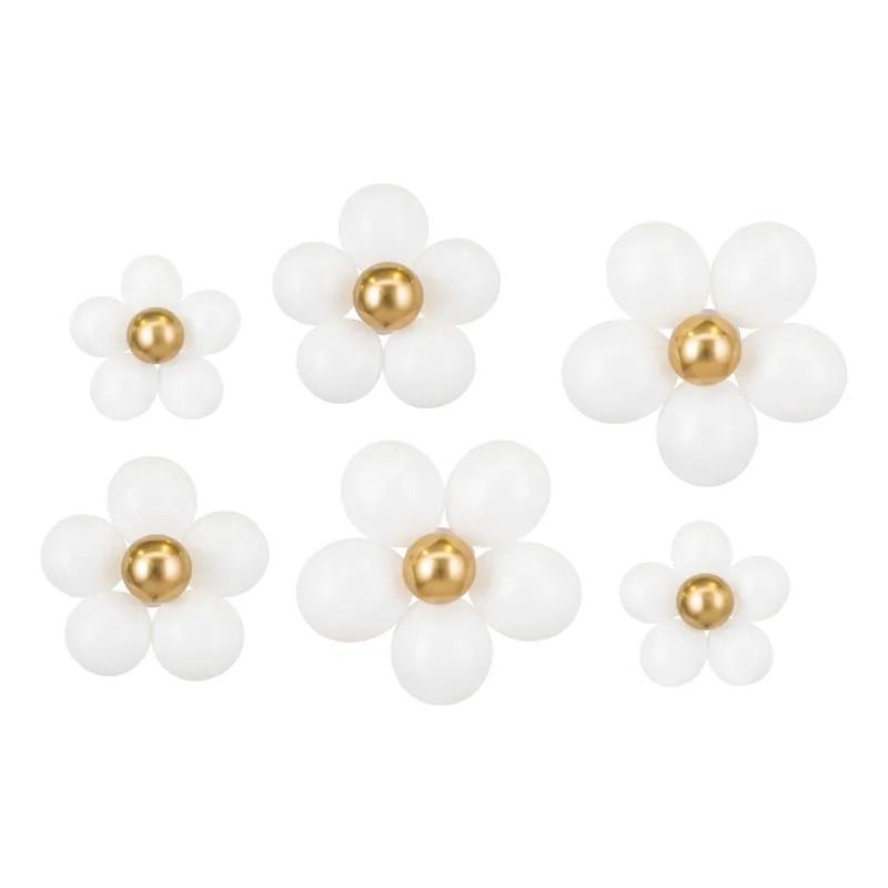 Ballongkit Vita Blommor