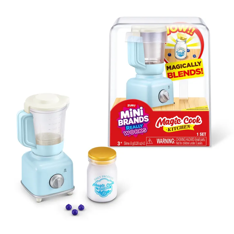 Mini Brands Magic Cook Kitchen Ljusblå Blender - Mini Brands - Leksaksaffären