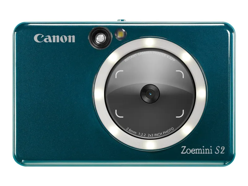 Canon Zoemini S2 – Digitalkamera – kompakt med omedelbar fotoskrivare – 8.0 MP – Bluetooth, NFC – blågrön