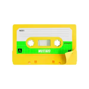 Mustard Cassette Sticky Notes