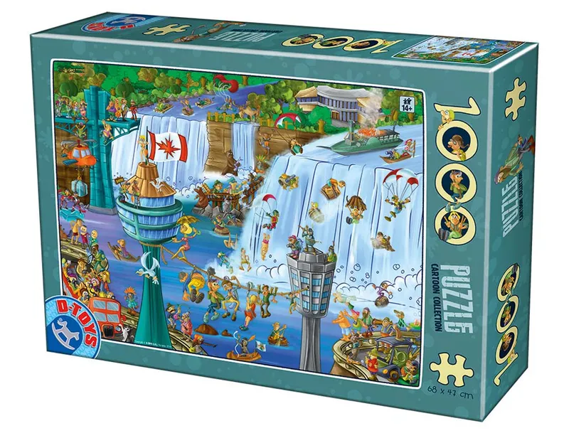 DToys Pussel – Cartoon Collection: Niagarafallen 1000 bitar