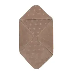 Handduk med huva, 70 x 70 cm – Walnut
