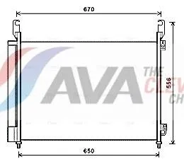 Kondensor, klimatanläggning AVA COOLING SYSTEMS RTA5466D