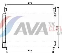 Kondensor, klimatanläggning AVA COOLING SYSTEMS RTA5466D