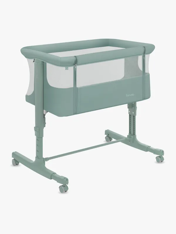 Lionelo Aurora Bedside Crib 3-i-1, Green Sage