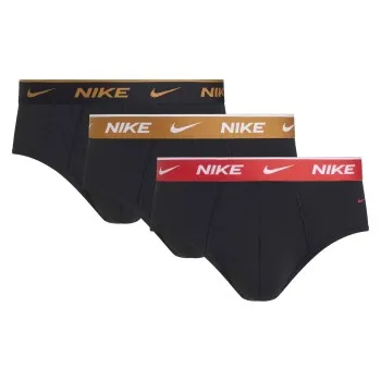 Nike Kalsonger 3P Everyday Essentials Cotton Stretch Hip Brief Röd/svart bomull Medium Herr