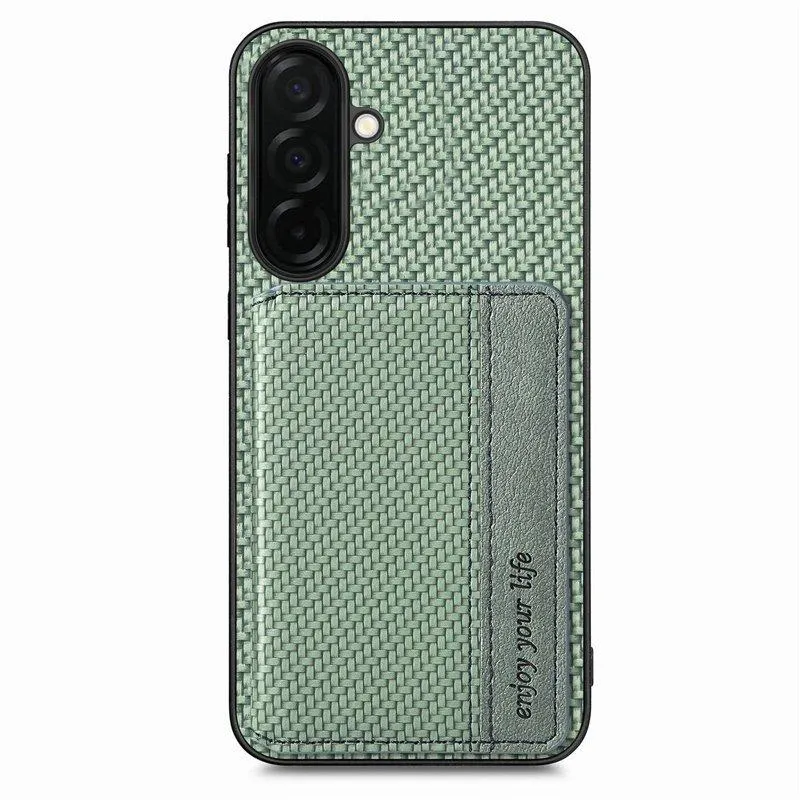 Mobilfodral för Samsung Galaxy S26 Konstläder RFID – Grön